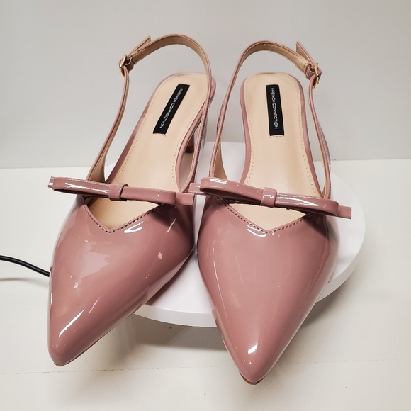 NWOT French Connection Blush Slingback Heels - Picture 2 of 6